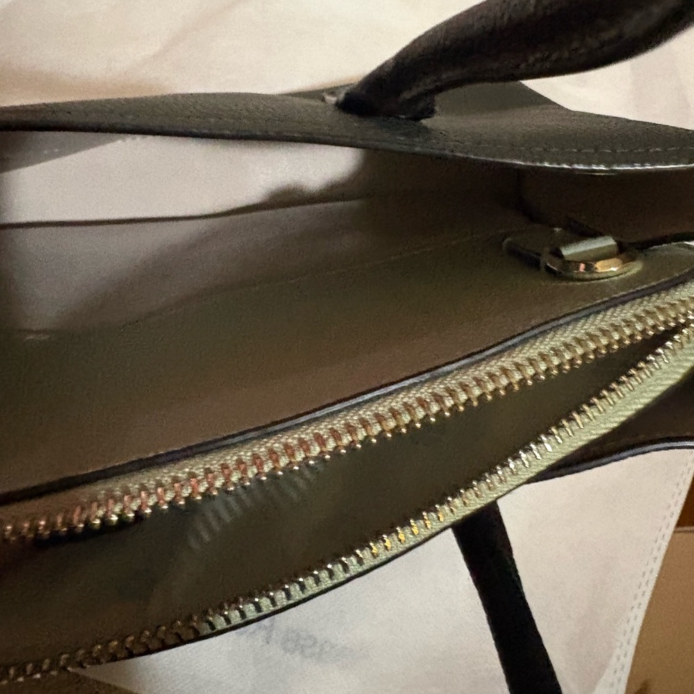 Kate Spade Two-Tone Green and Black Tote - Picture 14 of 15